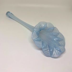 Blown Glass HORIZONTAL BUD VASE Blue